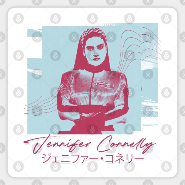 Jennifer Connelly  • • Retro Aesthetic Design Magnet by unknown_pleasures